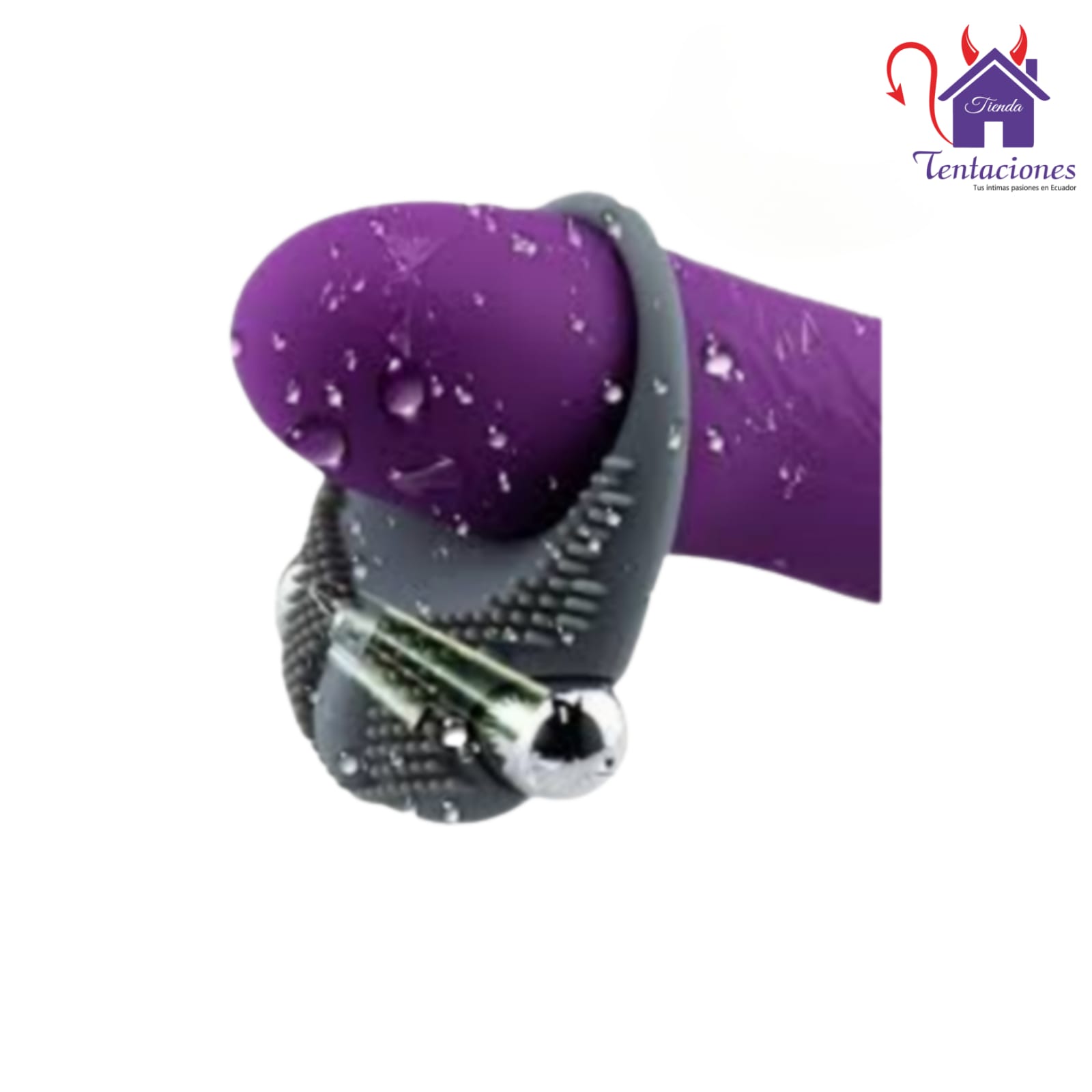 Anillo vibrador de silicona-Tienda Tentaciones -Sex Shop Ecuador