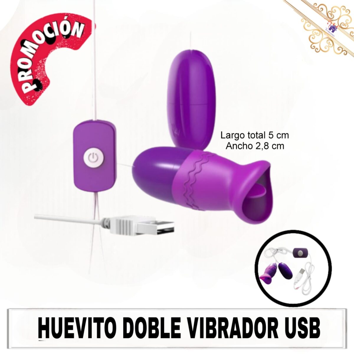 Huevito doble USB-Tienda Tentaciones-Sex Shop Ecuador