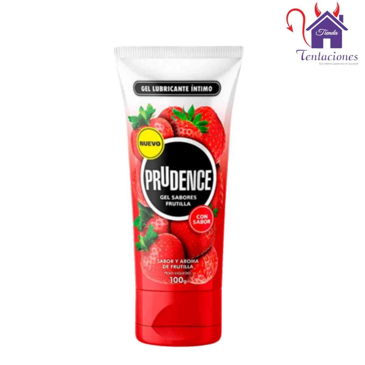 Gel Lubricante Frutilla Prudence-Tienda Tentaciones-Sex Shop Ecuador