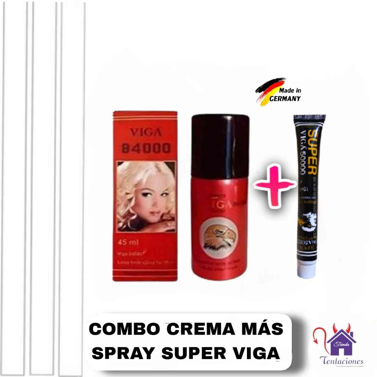 Combo Crema mas Spray Super Viga-Tienda Tentaciones-Sex Shop Ecuador