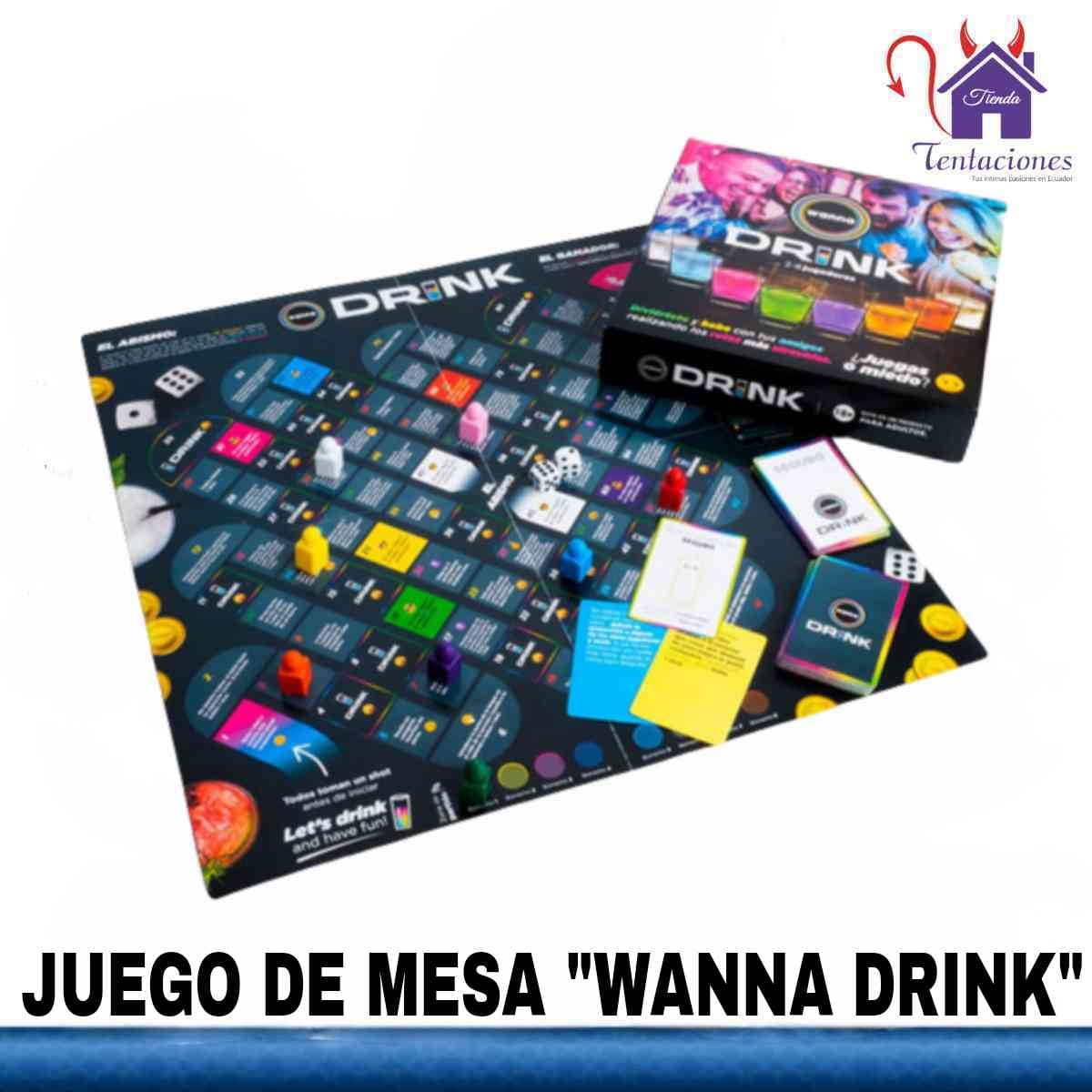 Juego de mesa Wanna Drink-Tienda Tentaciones-Sex Shop Ecuador