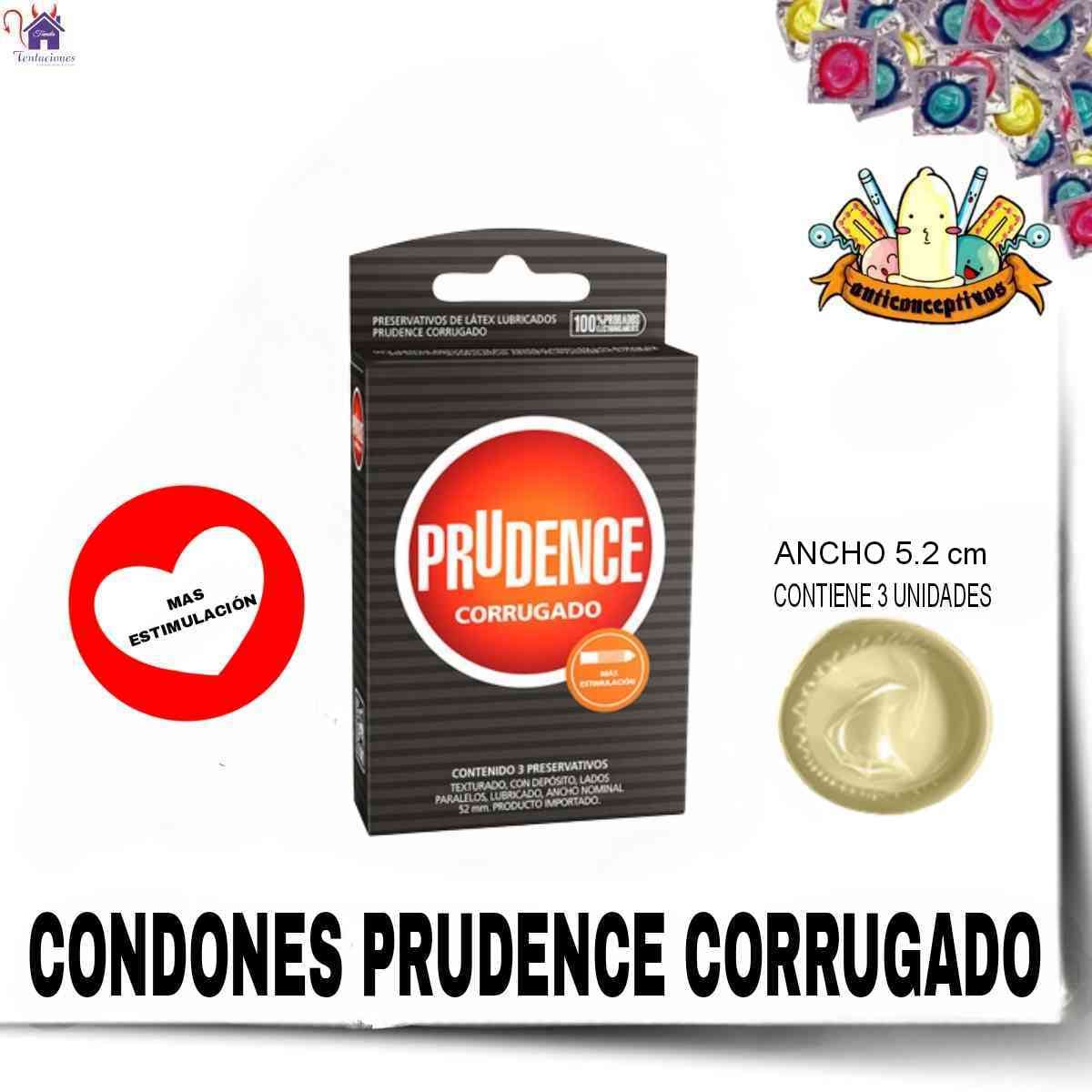 Condones Prudence Corrugado- Tienda Tentaciones-Sex Shop