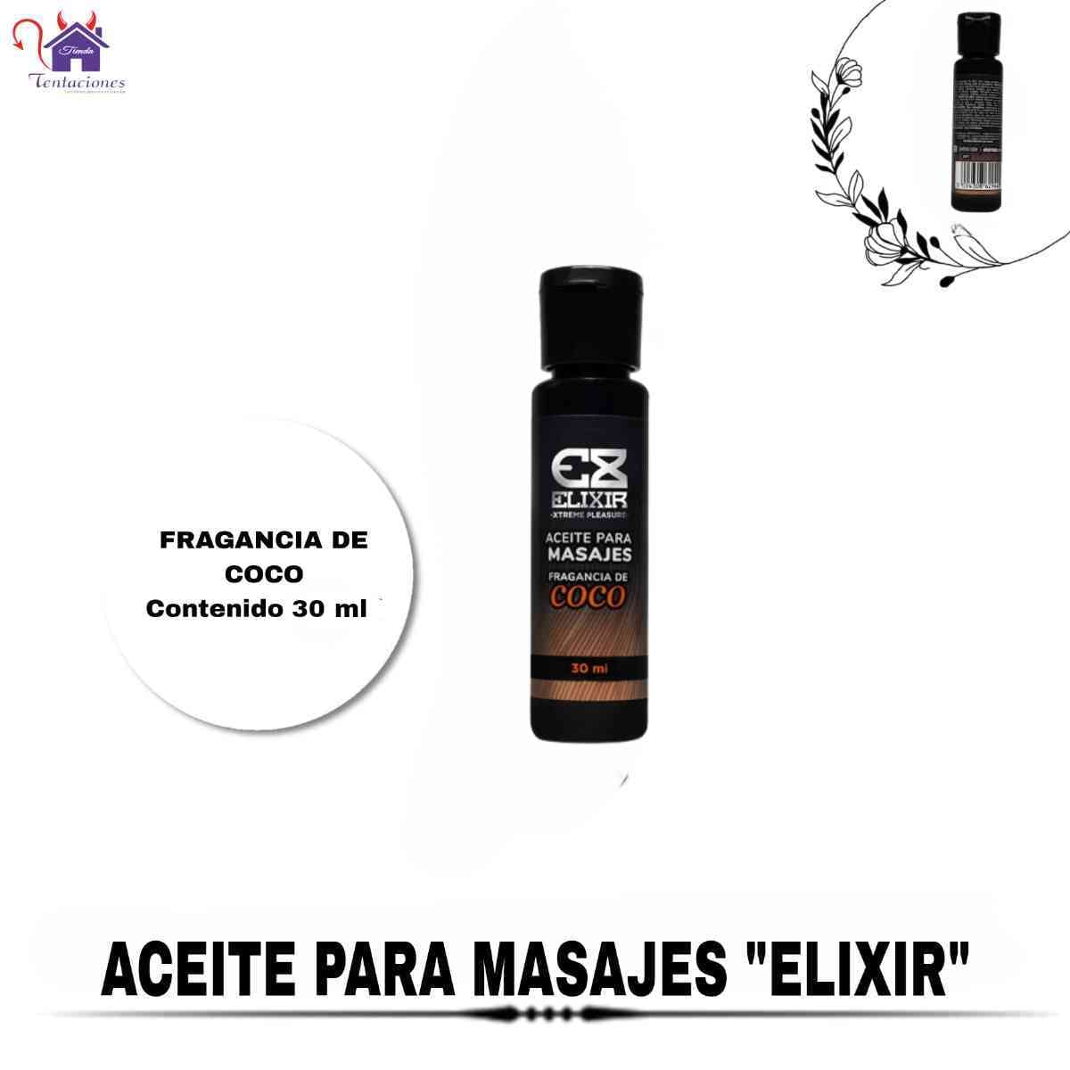 Aceite para masajes Elixir-Tienda Tentaciones-Sex Shop Ecuador