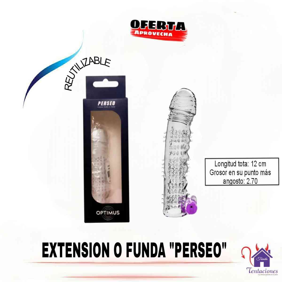 Extensión o Funda Perseo-Tienda Tentaciones -Sex Shop Ecuador