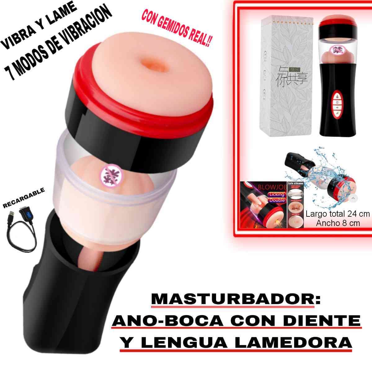 Masturbador Ano-Boca y lengua Vibradora-Tienda Tentaciones-Sex Shop Ecuador