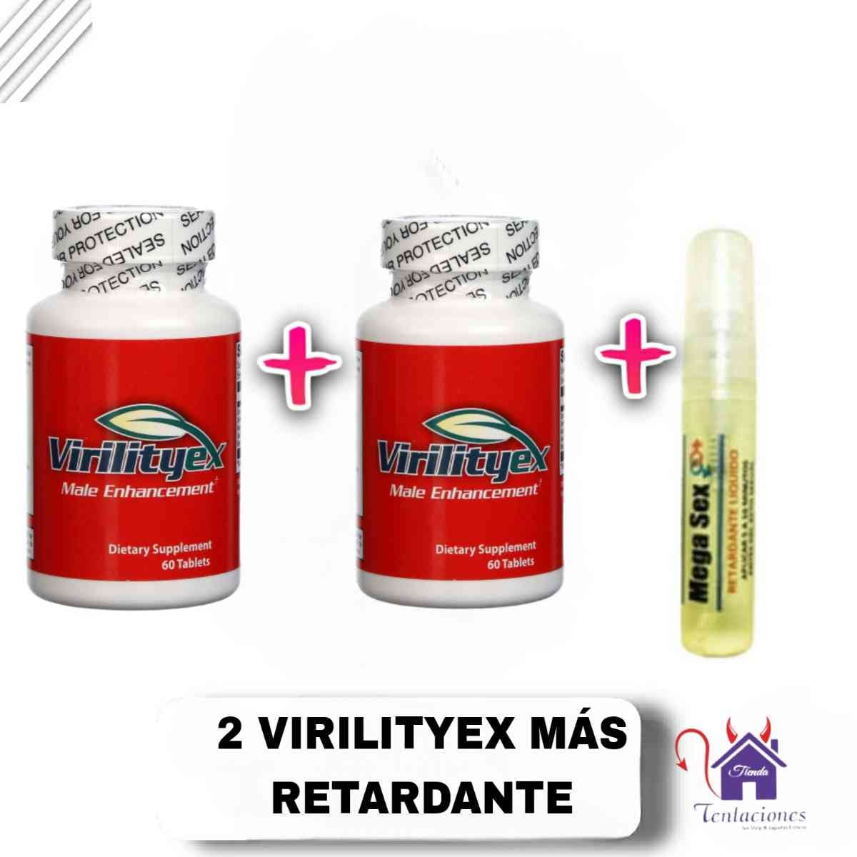 2 Virilityex + Retardante-Tienda Tentaciones-Sex Shop Ecuador