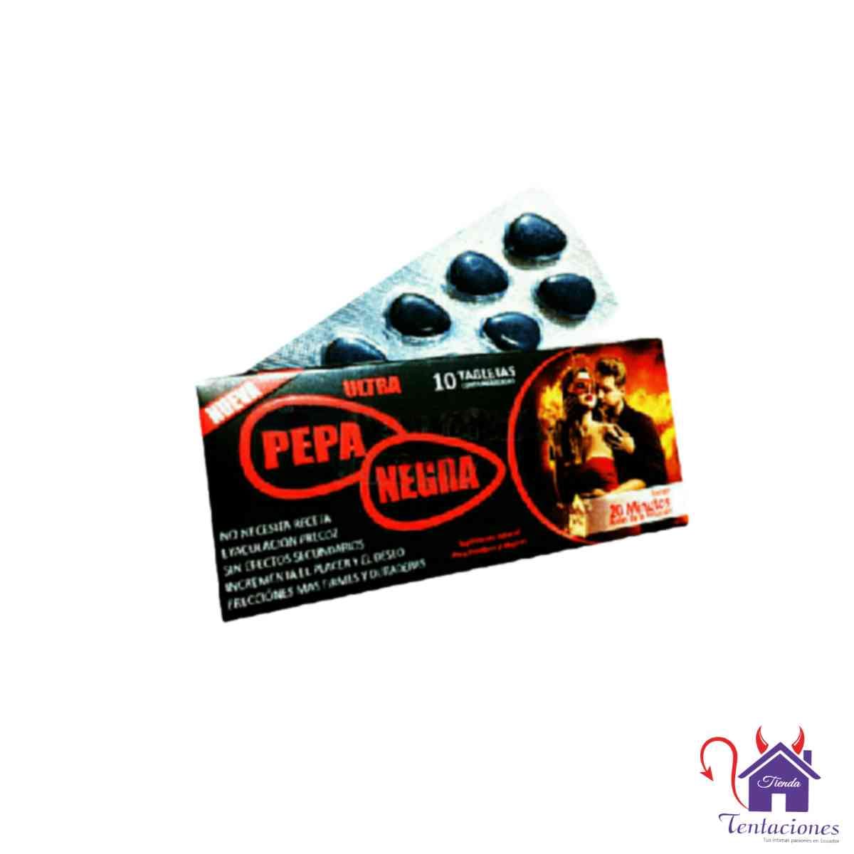Combo Pepa Negra+Retardante-Tienda Tentaciones-Sex Shop Ecuador