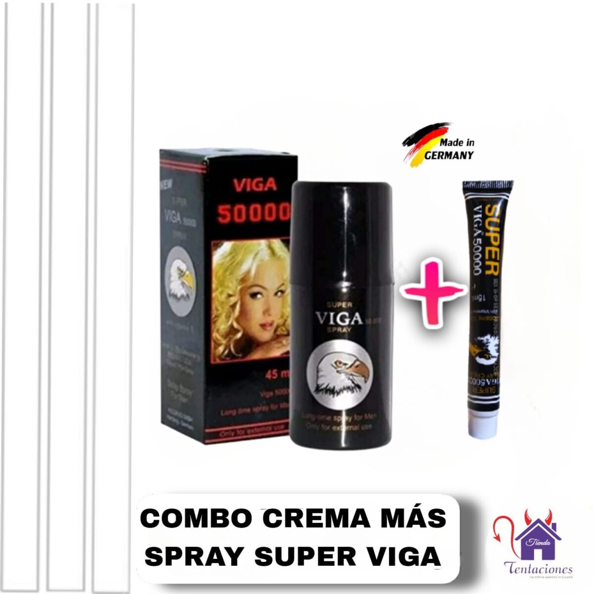Combo Crema+Spray Super Viga-Tienda Tentaciones-Sex Shop Ecuador