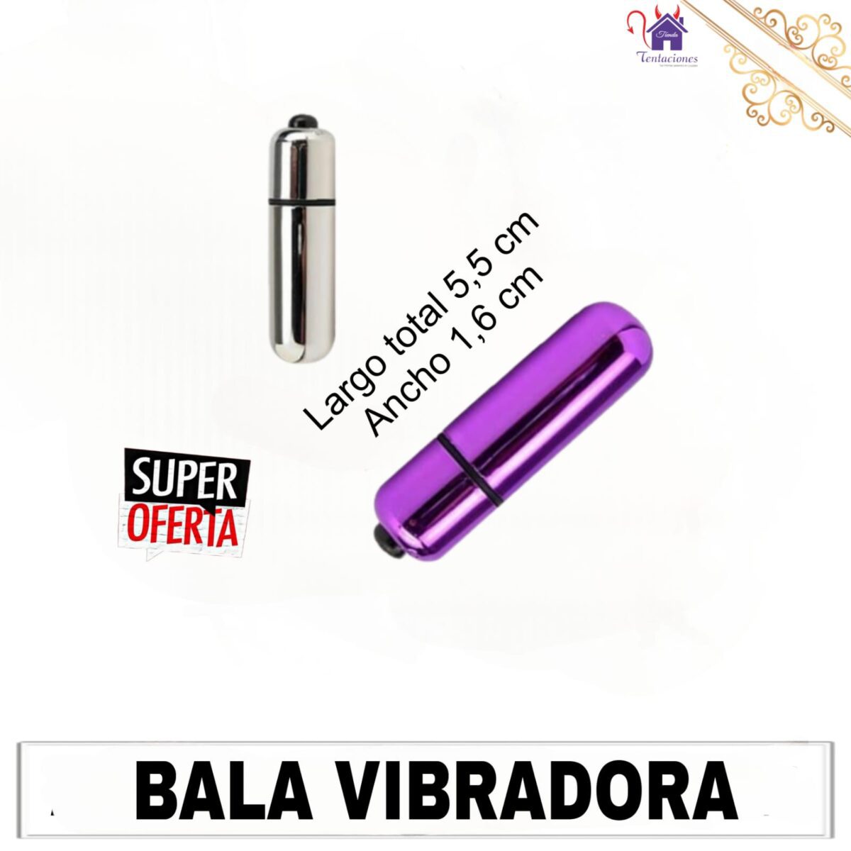 Bala Vibradora-Tienda Tentaciones-Sex Shop Ecuador