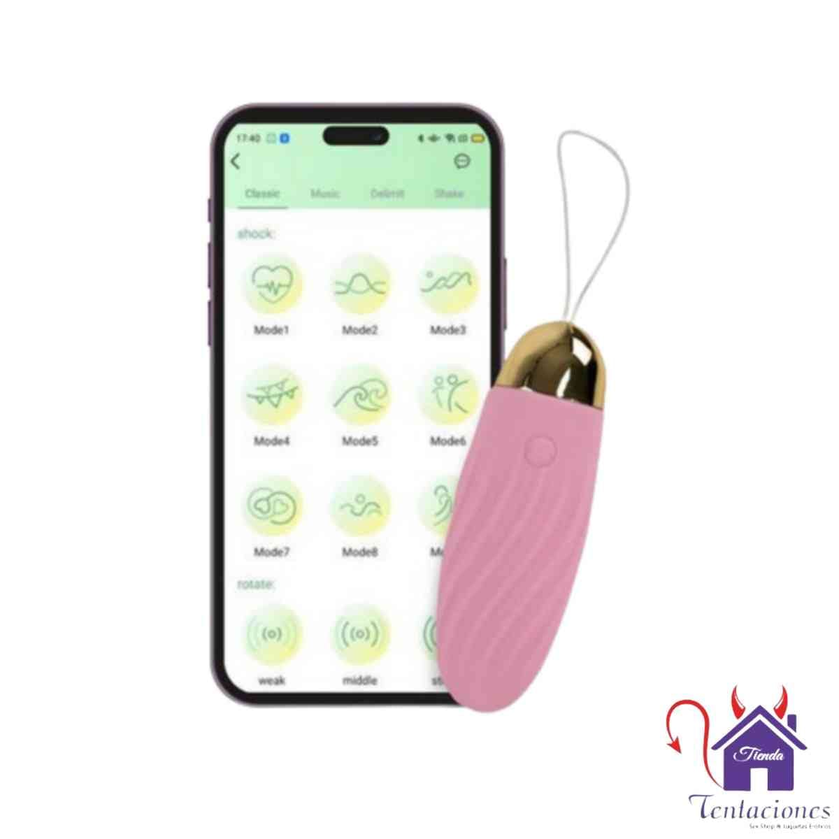 Huevo Vibrador con App Elenor Majestic-Tienda Tentaciones-Sex Shop