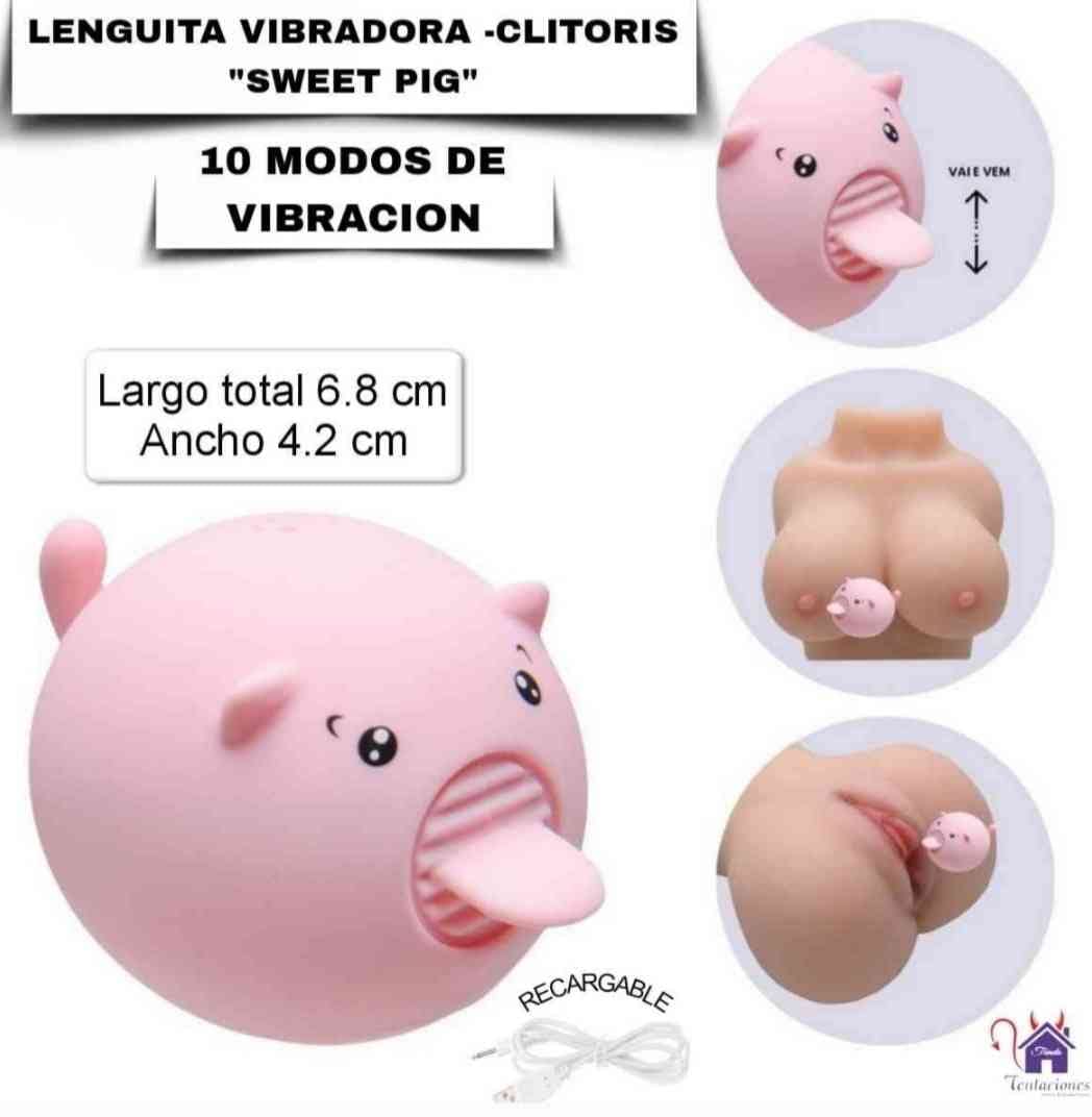 Lenguita vibradora Sweet Pig-Tienda Tentaciones-Sex Shop Ecuador