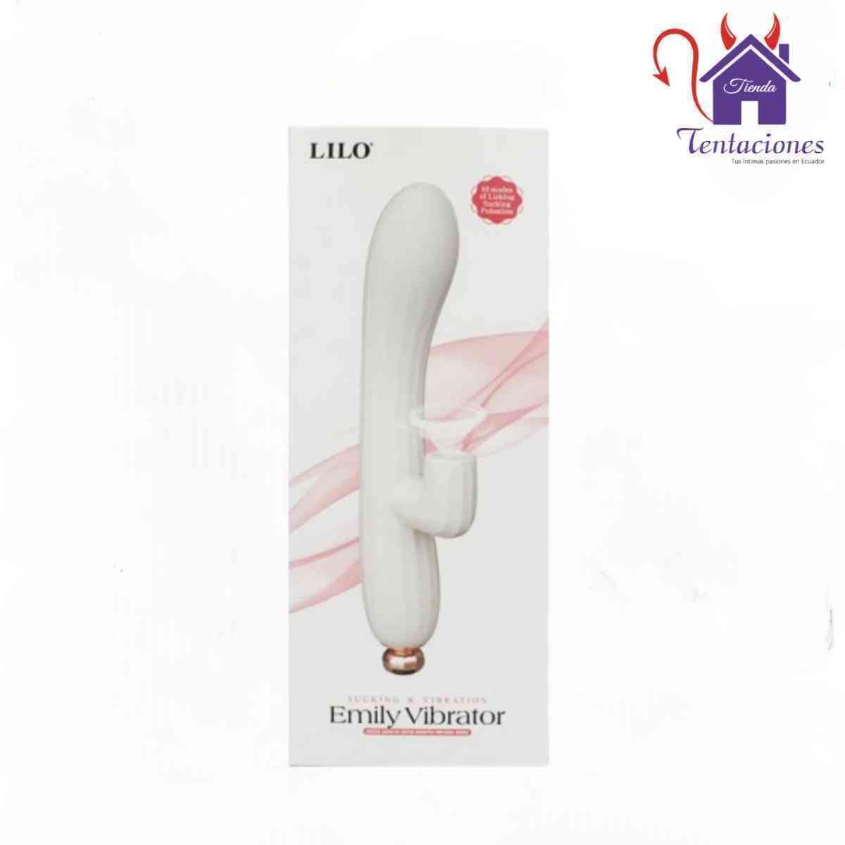 Vibrador con Succionador Emily-Tienda Tentaciones-
