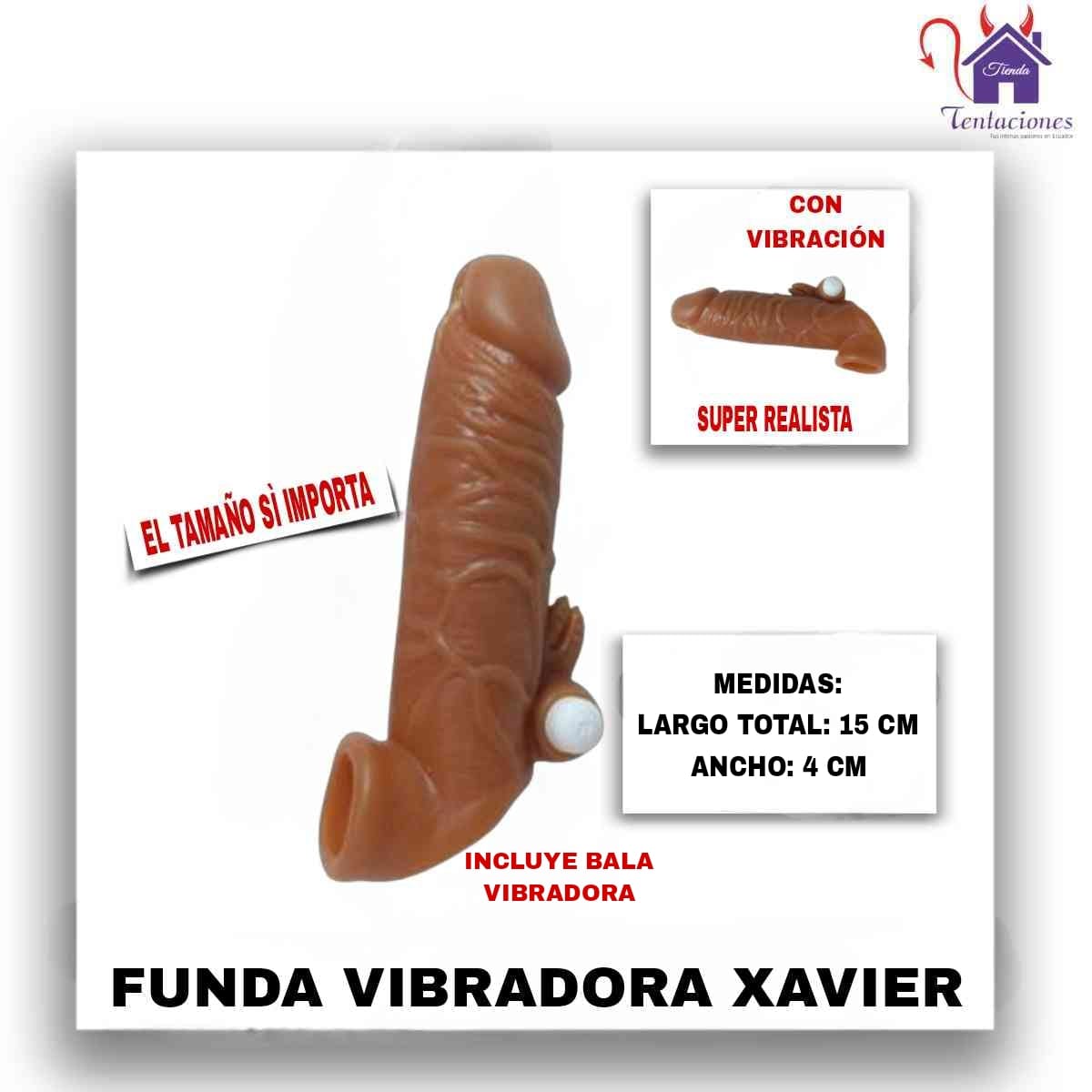La imagen describe las Medidas de la Funda o Extensión Xavier