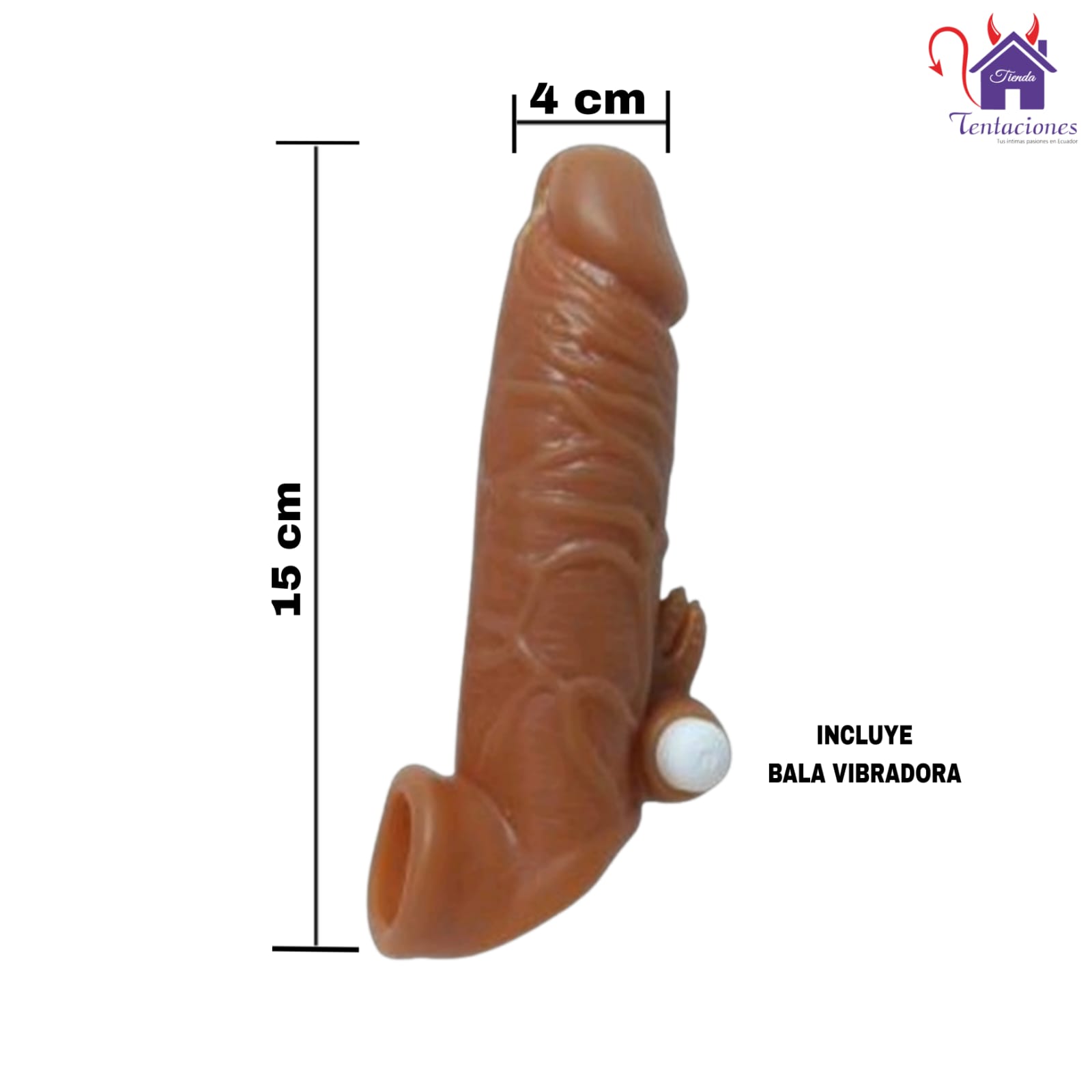 La imagen describe la Forma de Uso y Medidas de la Funda o Extensión Xavier