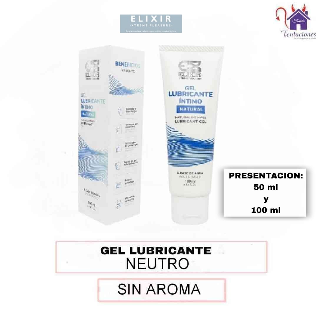Esta imagen describe la Presentación y Forma de Uso del Lubricante Neutro Elixir