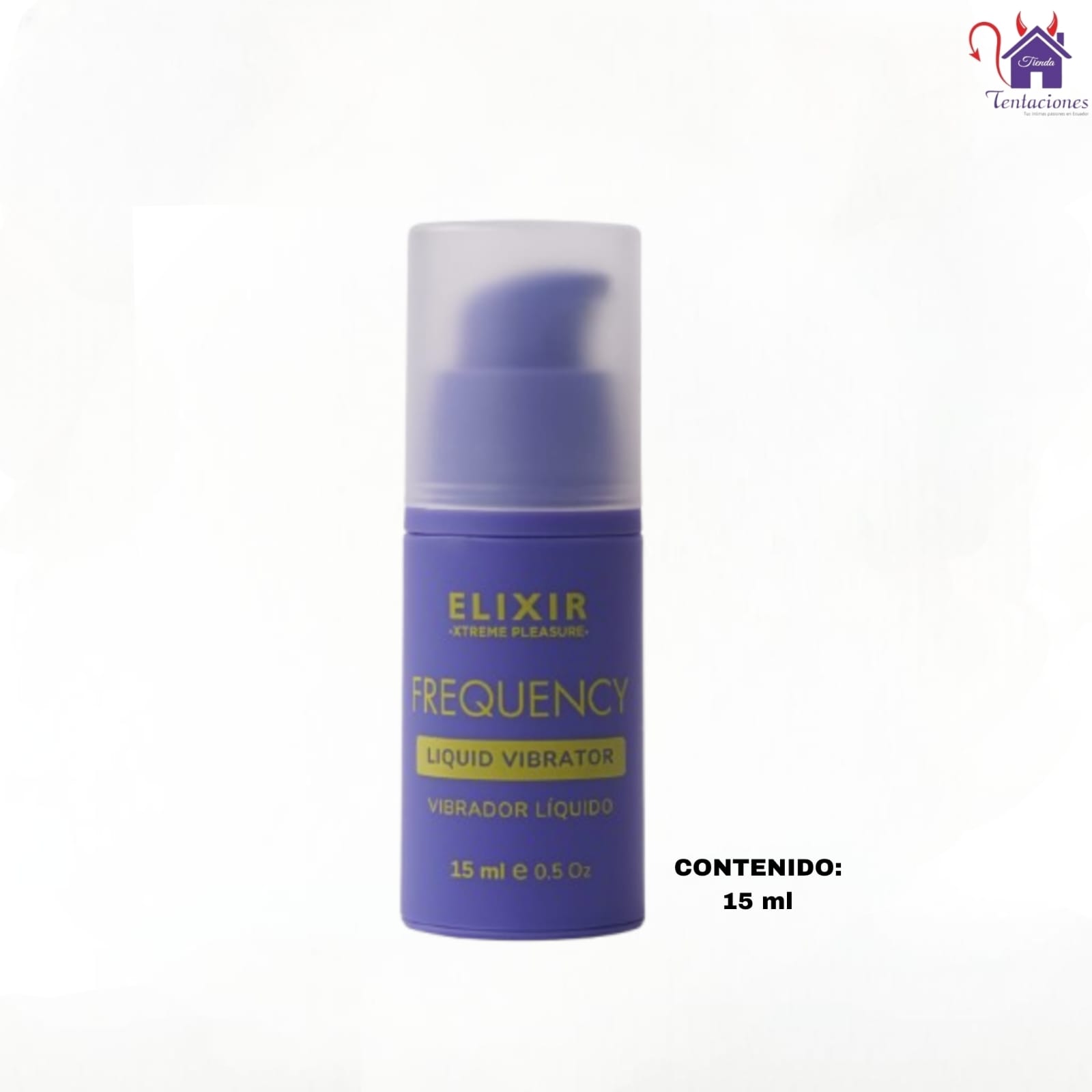 Esta imagen describe Presentación y Forma de Uso del Vibrador Liquido Frequency