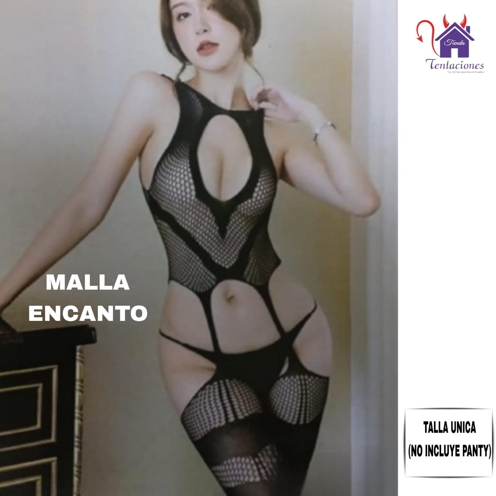 Esta imagen describe la Presentación y Forma d Uso de la Malla Encanto