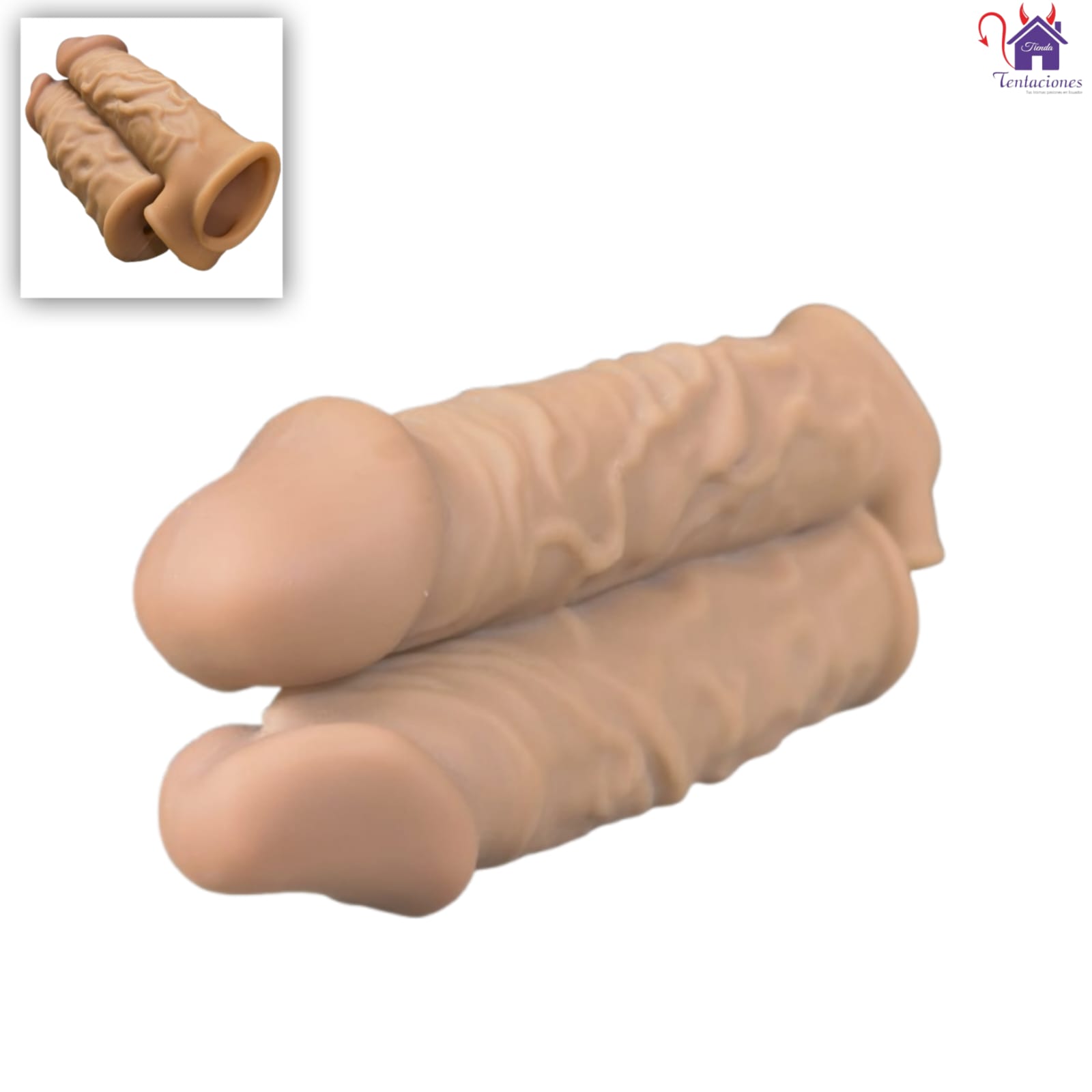 Esta imagen describe la Forma de Uso y Presentación de la Funda Doble Placer Thomas