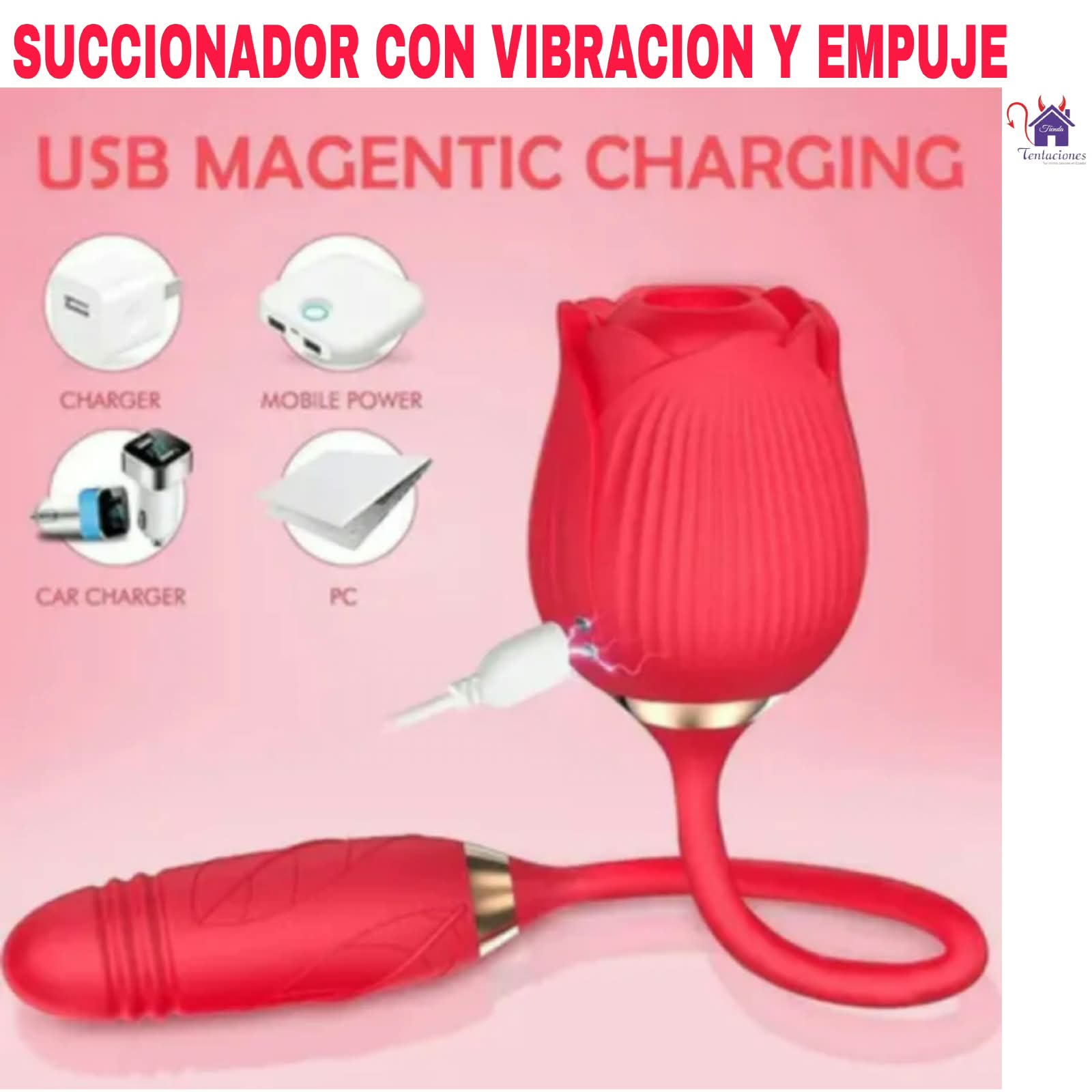 Succionador con Vibración y Empuje Flower Anton - Imagen 4
